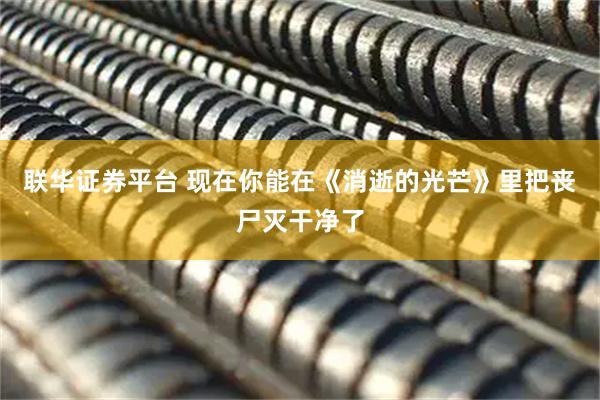 联华证券平台 现在你能在《消逝的光芒》里把丧尸灭干净了