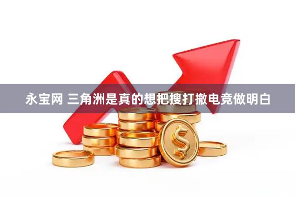 永宝网 三角洲是真的想把搜打撤电竞做明白